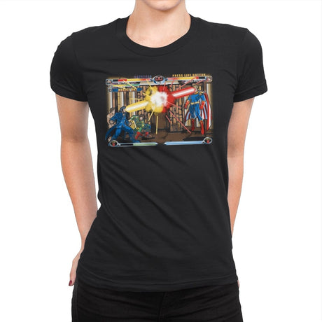 New Age of Supes - Womens Premium T-Shirts RIPT Apparel Small / Black