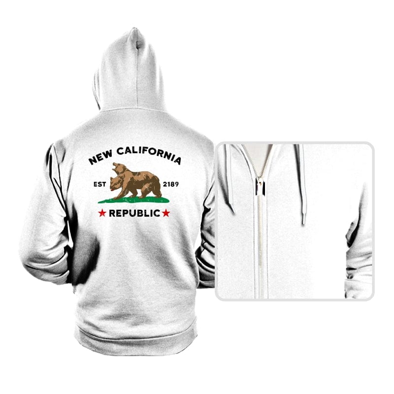 New California Republic - Hoodies Hoodies RIPT Apparel Small / White