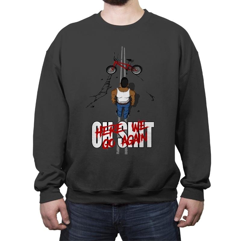 New Game - Crew Neck Sweatshirt Crew Neck Sweatshirt RIPT Apparel Small / Charcoal