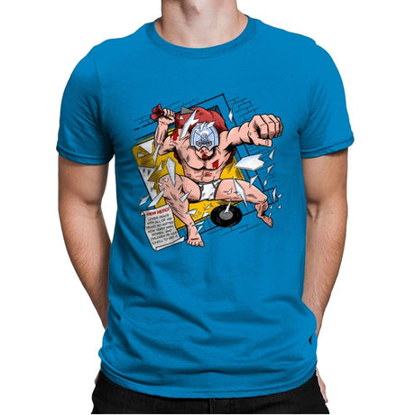 New Hero? - Mens Premium T-Shirts RIPT Apparel Small / Turqouise