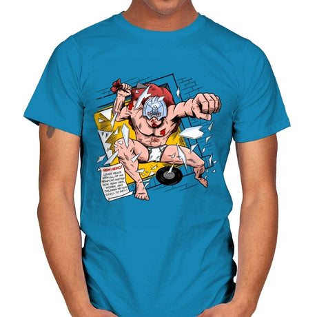 New Hero? - Mens T-Shirts RIPT Apparel Small / Sapphire