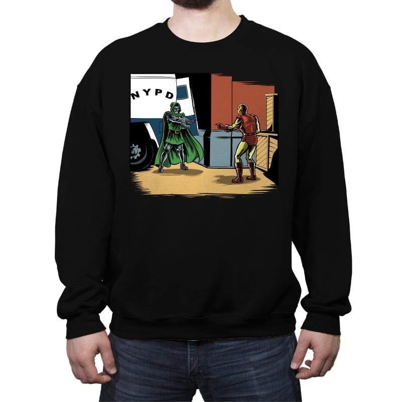 New Mask, Same Task - Crew Neck Sweatshirt Crew Neck Sweatshirt RIPT Apparel Small / Black