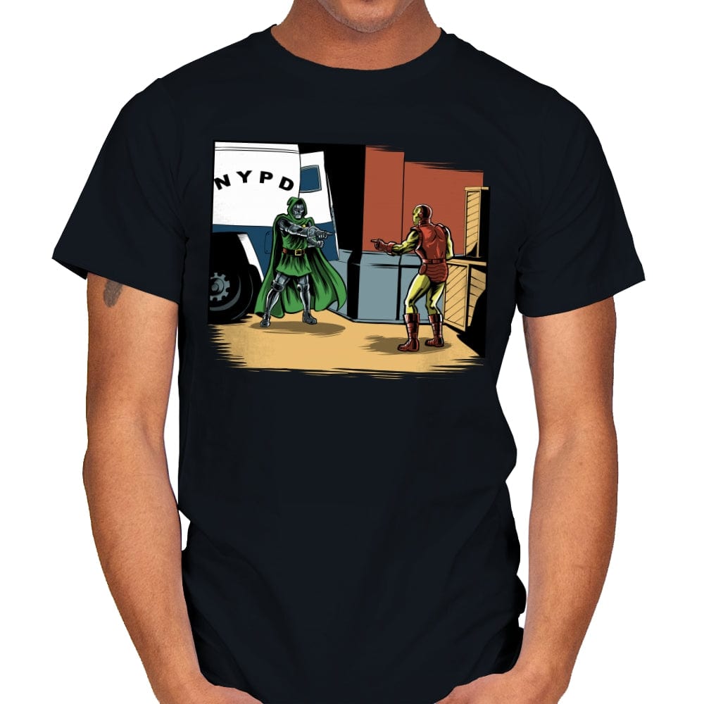 New Mask, Same Task - Mens T-Shirts RIPT Apparel Small / Black