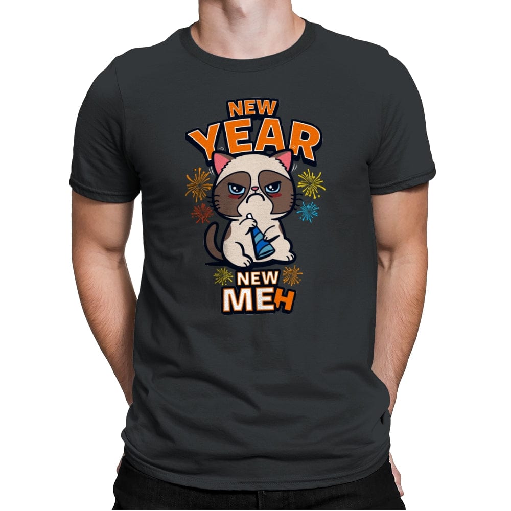 New Year, New Meh - Mens Premium T-Shirts RIPT Apparel Small / Heavy Metal