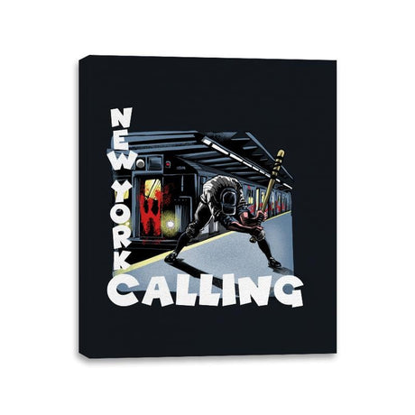 New York Calling - Canvas Wraps Canvas Wraps RIPT Apparel 11x14 / Black