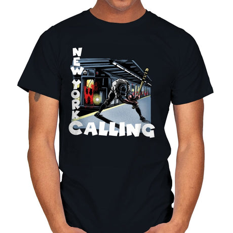 New York Calling - Mens T-Shirts RIPT Apparel Small / Black