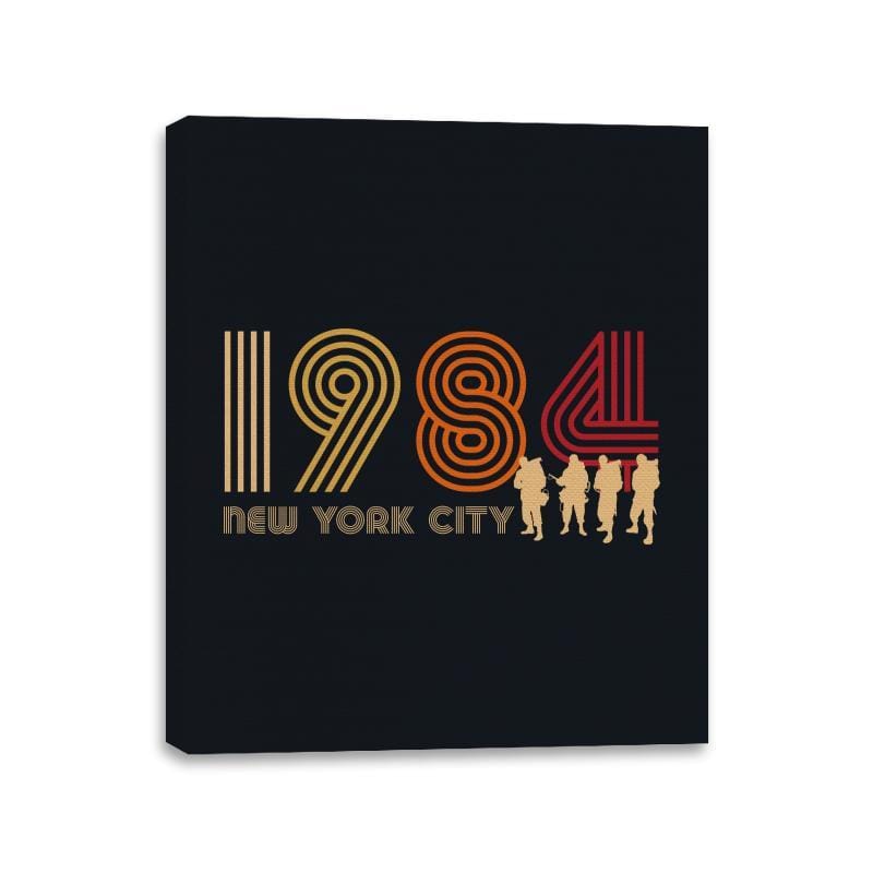 New York City 1984 - Canvas Wraps Canvas Wraps RIPT Apparel 11x14 / Black