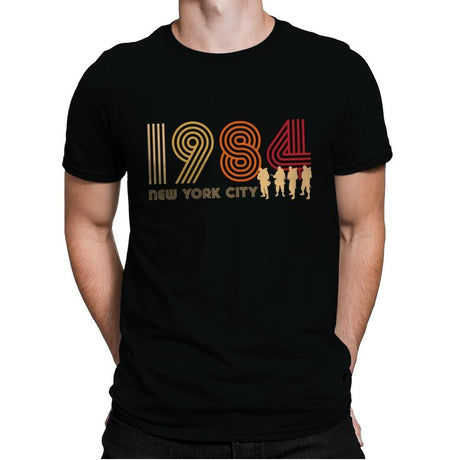 New York City 1984 - Mens Premium T-Shirts RIPT Apparel Small / Black