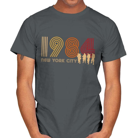 New York City 1984 - Mens T-Shirts RIPT Apparel Small / Charcoal