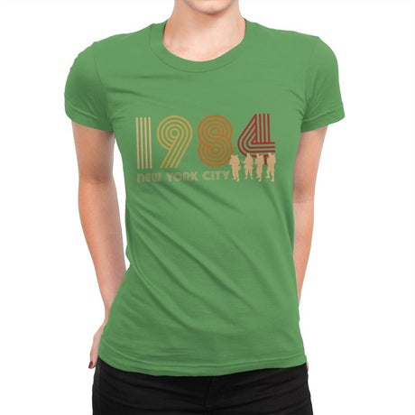 New York City 1984 - Womens Premium T-Shirts RIPT Apparel Small / Kelly