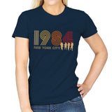 New York City 1984 - Womens T-Shirts RIPT Apparel Small / Navy