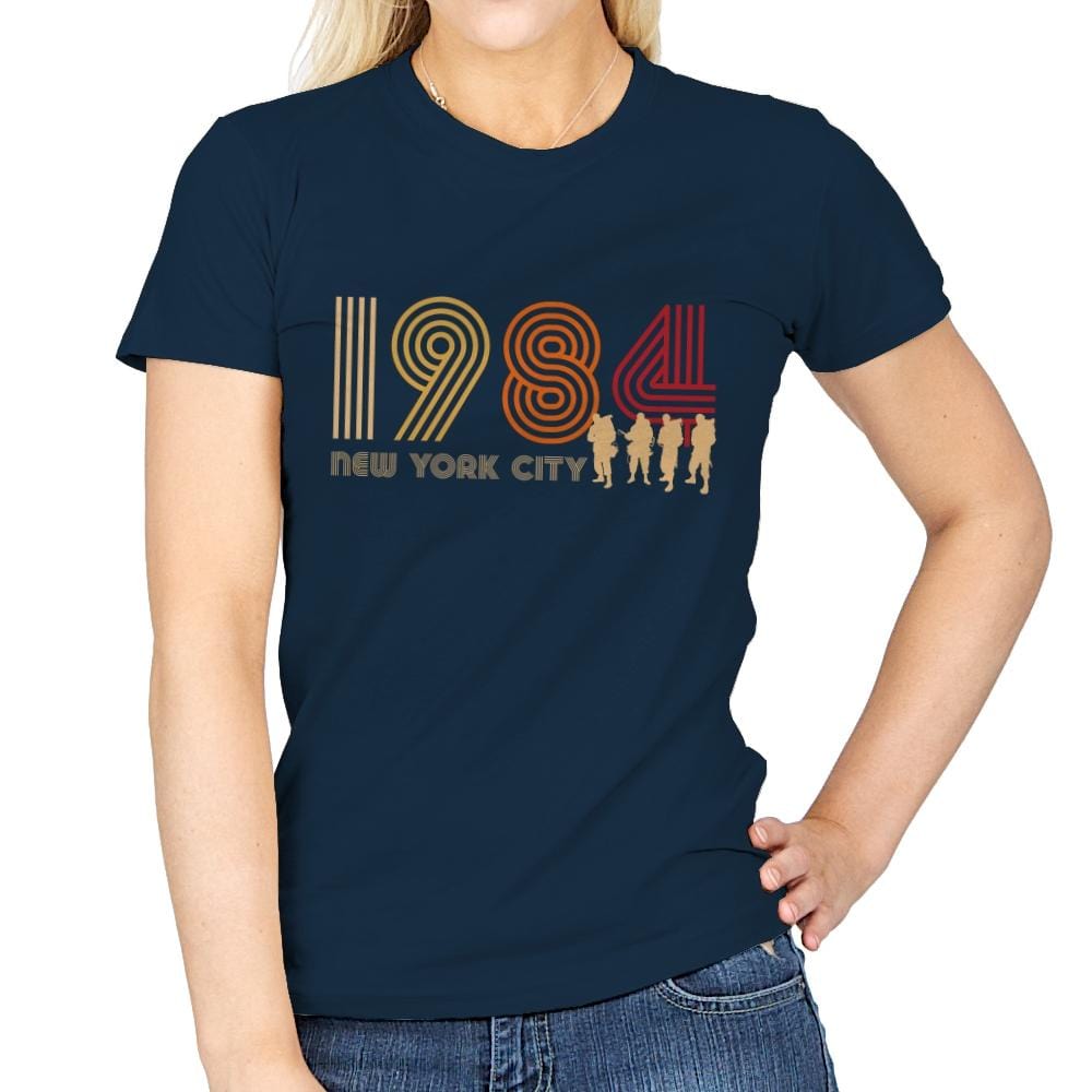 New York City 1984 - Womens T-Shirts RIPT Apparel Small / Navy