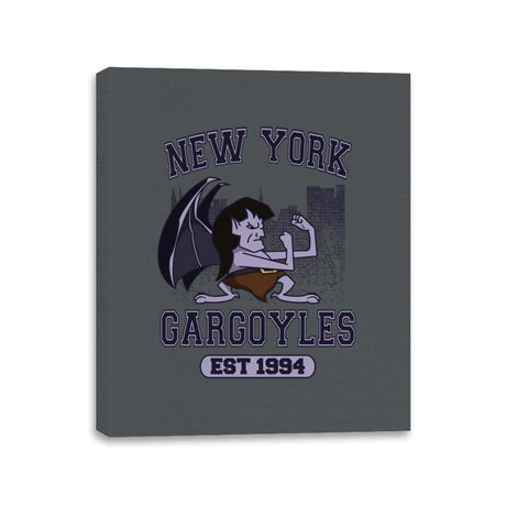 New York Gargoyles - Shirt Club - Canvas Wraps Canvas Wraps RIPT Apparel 11x14 / Charcoal