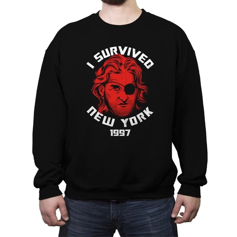 New York Survivor - Crew Neck Sweatshirt Crew Neck Sweatshirt RIPT Apparel Small / Black