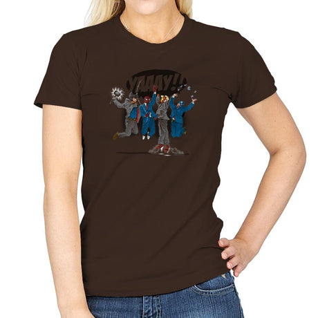 News Team Assemble Exclusive - Womens T-Shirts RIPT Apparel Small / Dark Chocolate