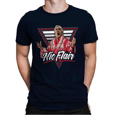 Nic Flair - Mens Premium T-Shirts RIPT Apparel Small / Midnight Navy