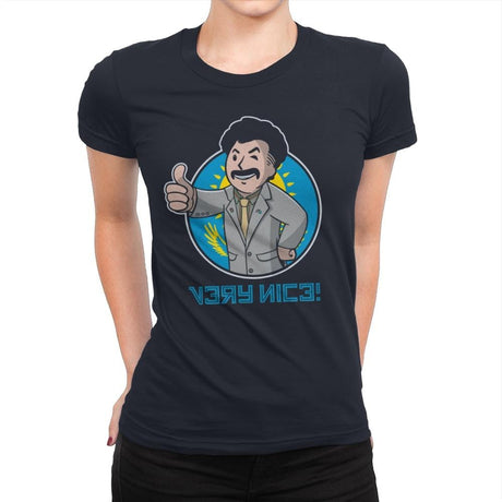 Nice Boy - Womens Premium T-Shirts RIPT Apparel Small / Midnight Navy