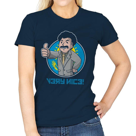 Nice Boy - Womens T-Shirts RIPT Apparel Small / Navy