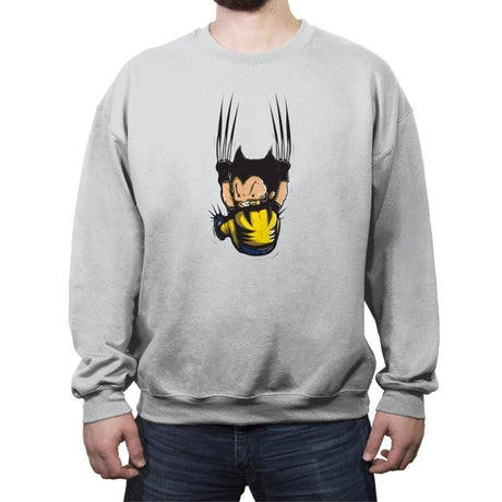 nice claws - Crew Neck Sweatshirt Crew Neck Sweatshirt RIPT Apparel Small / Sport Gray