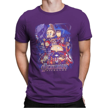 Nickgame - Anytime - Mens Premium T-Shirts RIPT Apparel Small / Purple Rush