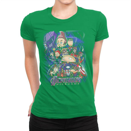 Nickgame - Anytime - Womens Premium T-Shirts RIPT Apparel Small / Kelly Green