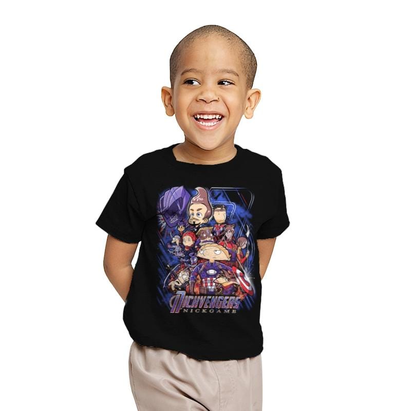 Nickgame - Youth T-Shirts RIPT Apparel X-small / Black