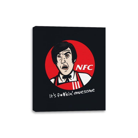 Nicky's Fried Chicken - Canvas Wraps Canvas Wraps RIPT Apparel 8x10 / Black