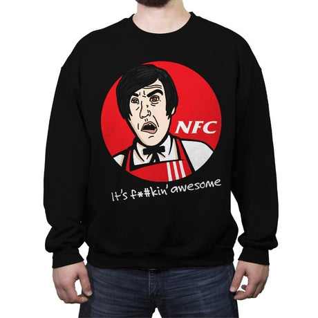 Nicky's Fried Chicken - Crew Neck Sweatshirt Crew Neck Sweatshirt RIPT Apparel Small / Black