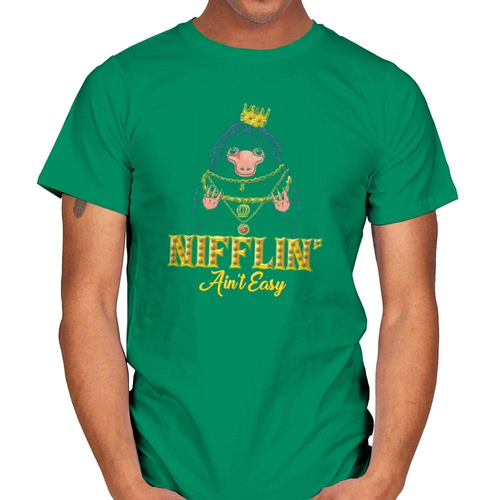 Nifflin' Ain't Easy Exclusive - Mens T-Shirts RIPT Apparel Small / Kelly Green