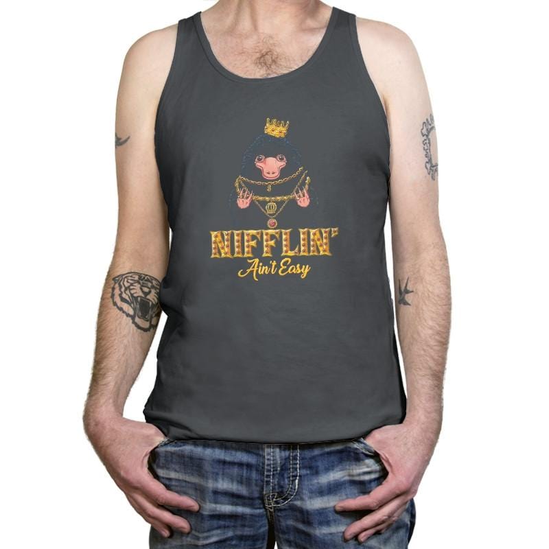 Nifflin' Ain't Easy Exclusive - Tanktop Tanktop RIPT Apparel X-Small / Asphalt