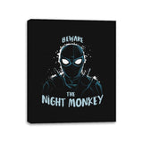 Night Monkey - Canvas Wraps Canvas Wraps RIPT Apparel 11x14 / Black