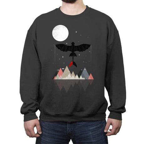 Night Of The Dragon - Crew Neck Sweatshirt Crew Neck Sweatshirt RIPT Apparel Small / Charcoal