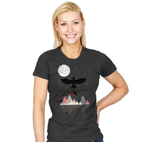 Night Of The Dragon - Womens T-Shirts RIPT Apparel Small / Charcoal