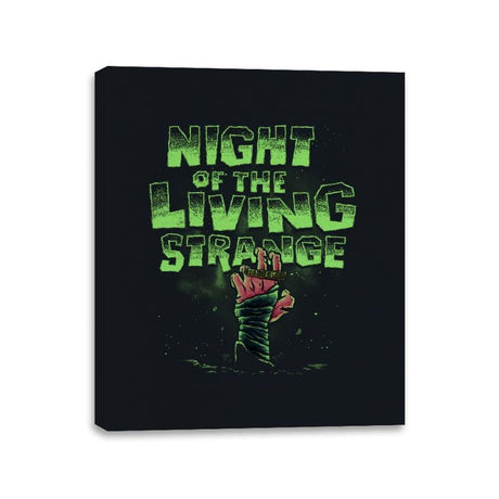 Night of the Living Strange - Canvas Wraps Canvas Wraps RIPT Apparel 11x14 / Black