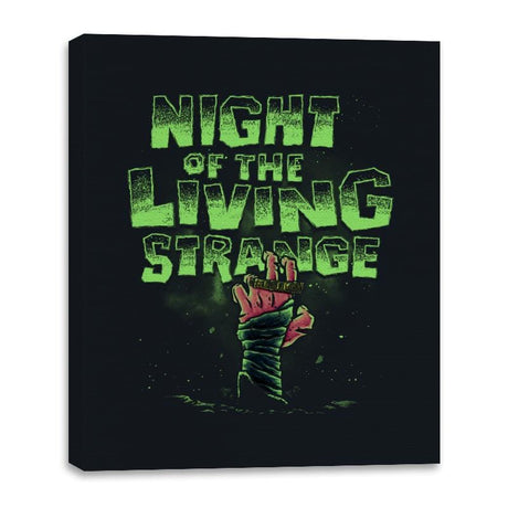 Night of the Living Strange - Canvas Wraps Canvas Wraps RIPT Apparel 16x20 / Black