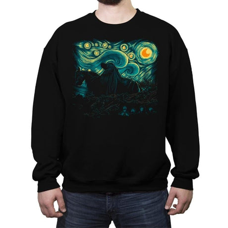 Nightfall in Middle-earth - Crew Neck Sweatshirt Crew Neck Sweatshirt RIPT Apparel