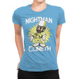 Nightman Cometh - Womens Premium T-Shirts RIPT Apparel Small / Turquoise