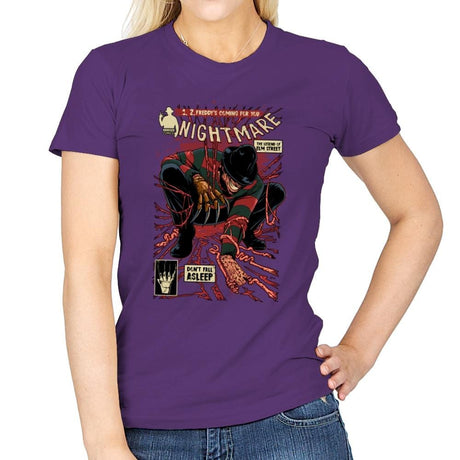 Nightmare - Best Seller - Womens T-Shirts RIPT Apparel Small / Purple