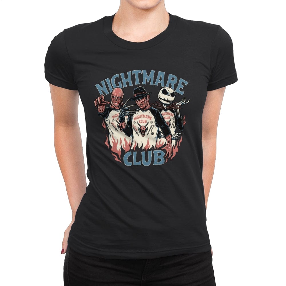 Nightmare Club - Womens Premium T-Shirts RIPT Apparel Small / Black