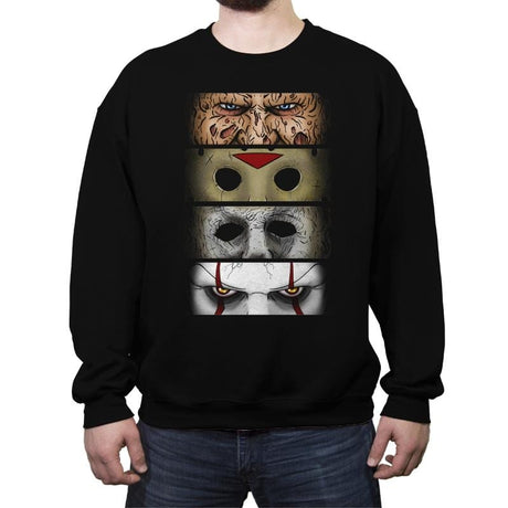 Nightmare Eyes - Crew Neck Sweatshirt Crew Neck Sweatshirt RIPT Apparel Small / Black
