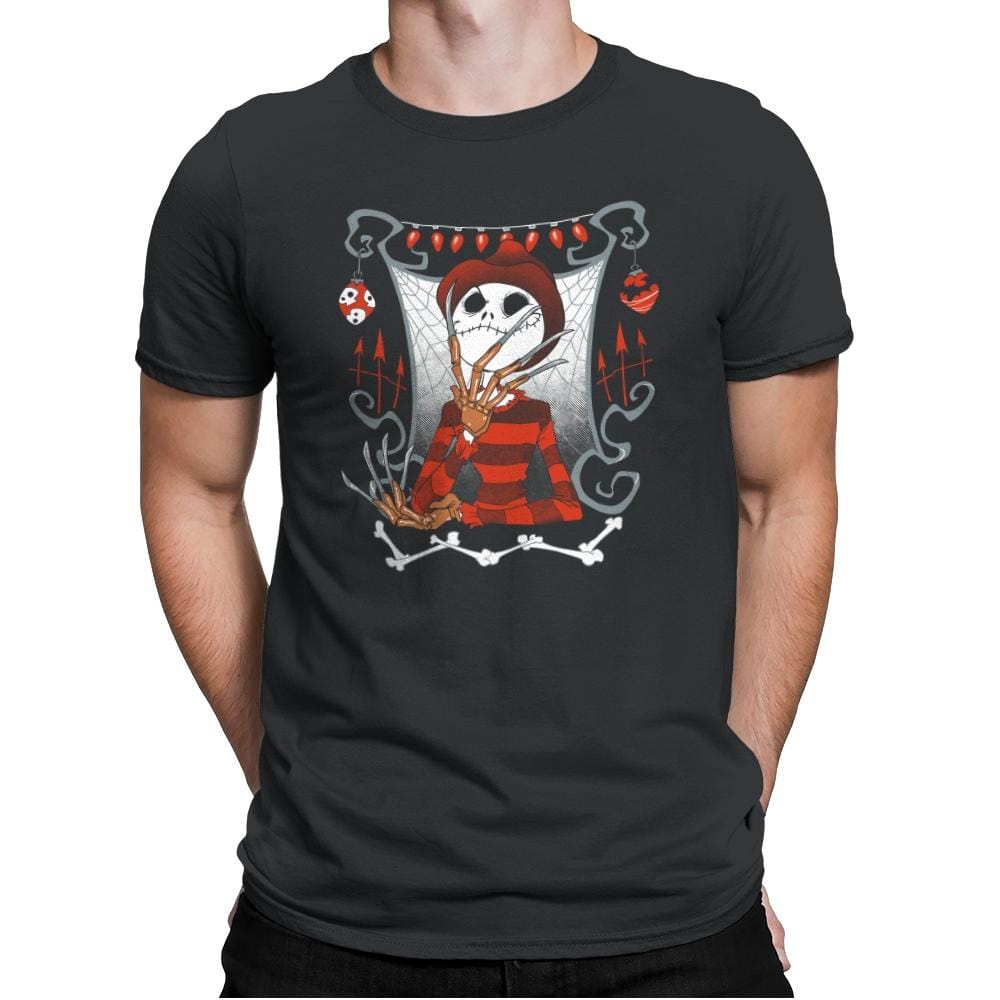 Nightmare In Pumpkin Land - Miniature Mayhem - Mens Premium T-Shirts RIPT Apparel Small / Heavy Metal