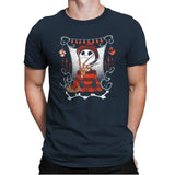 Nightmare In Pumpkin Land - Miniature Mayhem - Mens Premium T-Shirts RIPT Apparel Small / Indigo