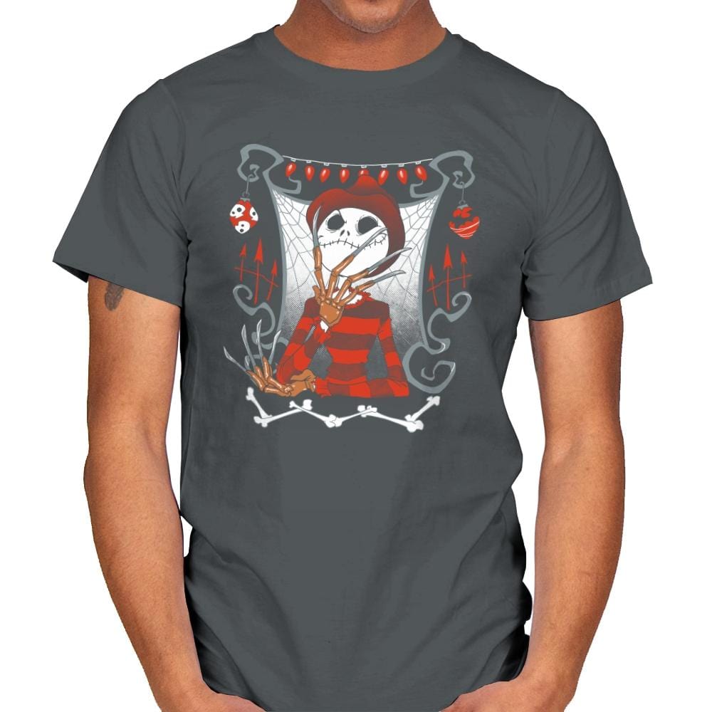 Nightmare In Pumpkin Land - Miniature Mayhem - Mens T-Shirts RIPT Apparel Small / Charcoal