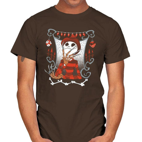 Nightmare In Pumpkin Land - Miniature Mayhem - Mens T-Shirts RIPT Apparel Small / Dark Chocolate