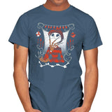 Nightmare In Pumpkin Land - Miniature Mayhem - Mens T-Shirts RIPT Apparel Small / Indigo Blue