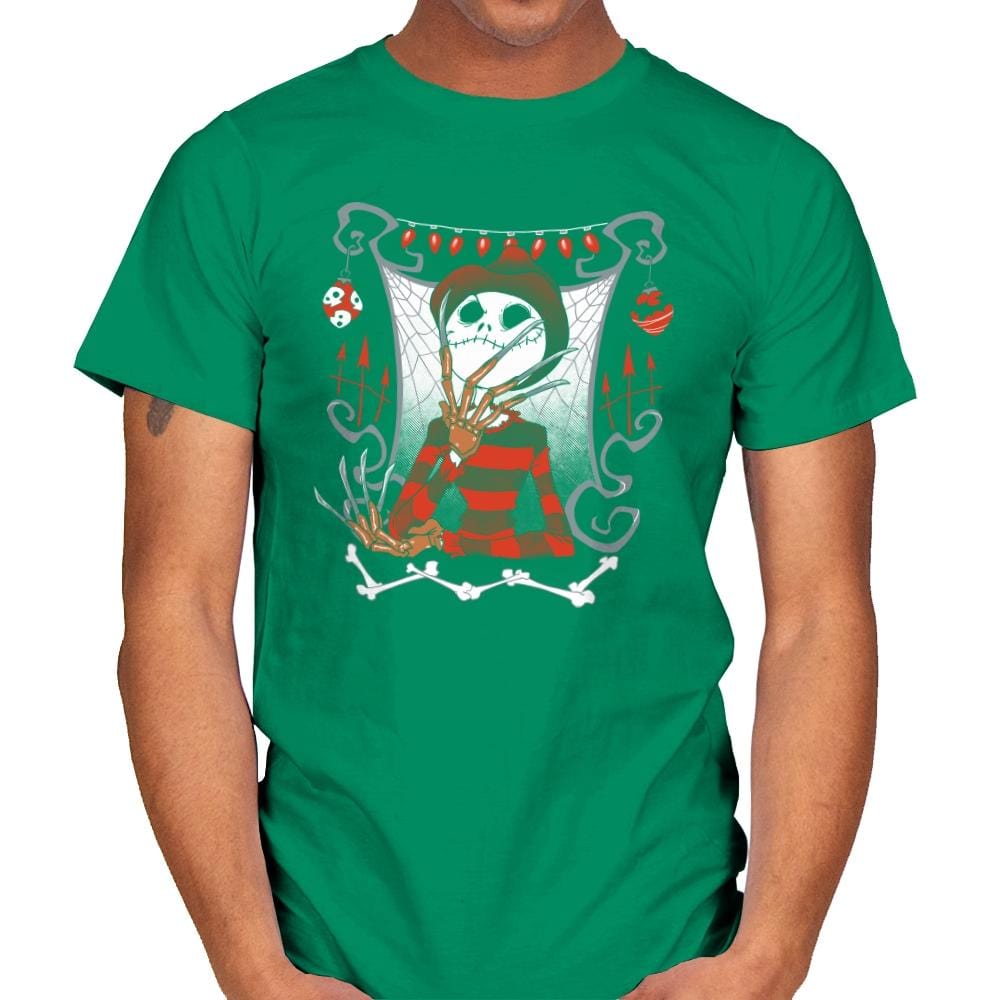 Nightmare In Pumpkin Land - Miniature Mayhem - Mens T-Shirts RIPT Apparel Small / Kelly Green