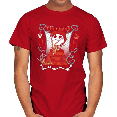 Nightmare In Pumpkin Land - Miniature Mayhem - Mens T-Shirts RIPT Apparel Small / Red