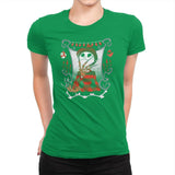 Nightmare In Pumpkin Land - Miniature Mayhem - Womens Premium T-Shirts RIPT Apparel Small / Kelly Green