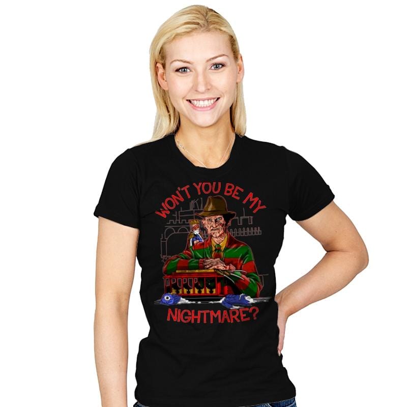 Nightmare Neighborhood - Womens T-Shirts RIPT Apparel Small / Black