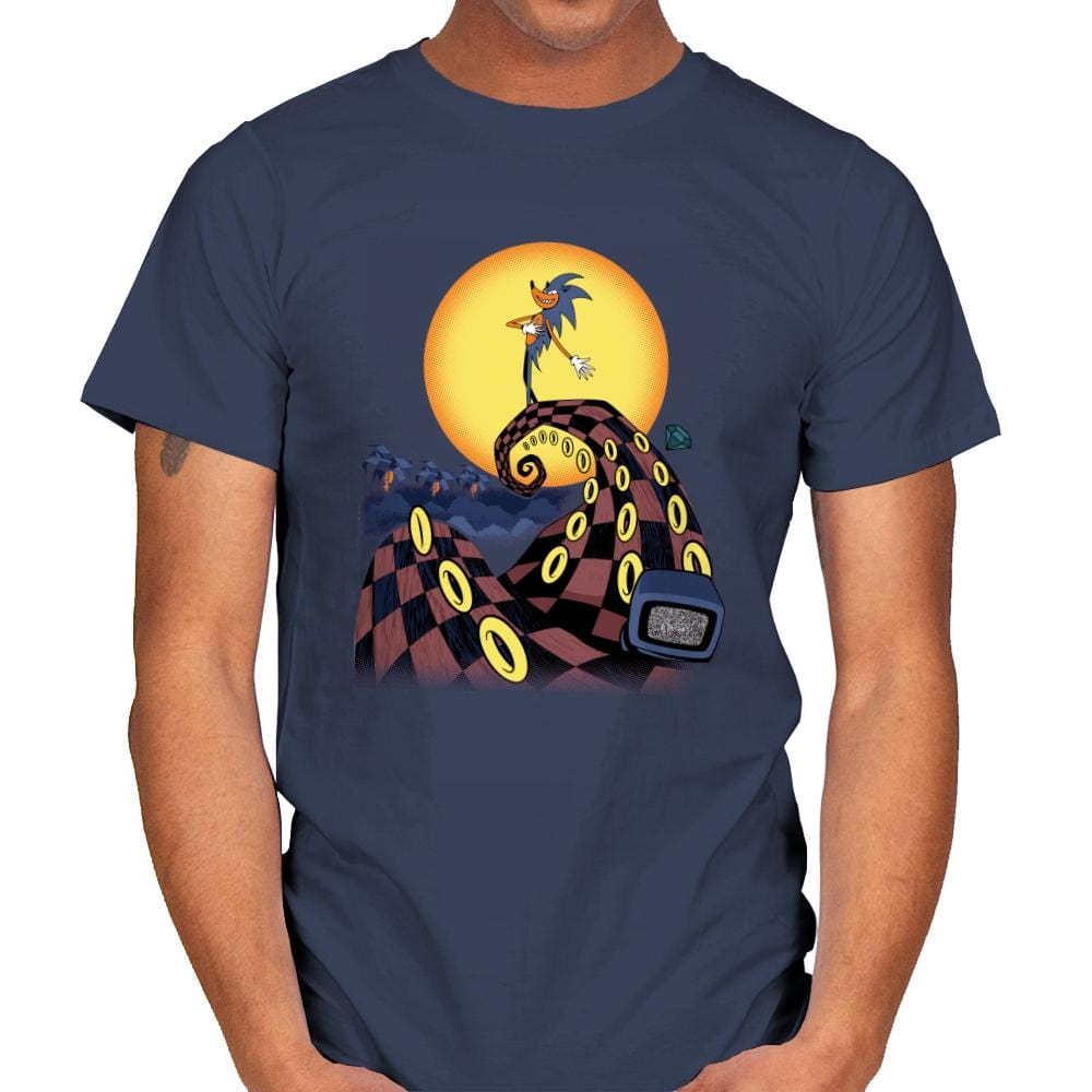 Nightmare Of The Rings - Mens T-Shirts RIPT Apparel Small / Navy